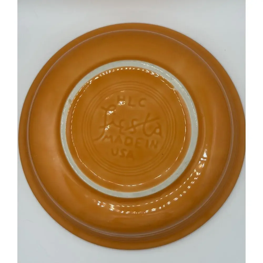Fiesta Ware Tangerine Place Setting (3 Pieces) EUC Retired